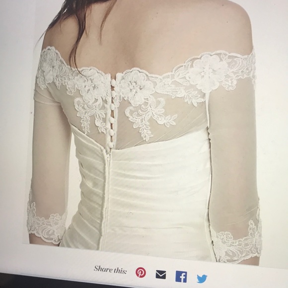 off the shoulder lace topper